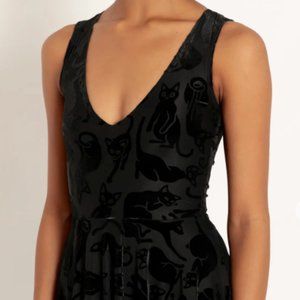 [SOLD] BlackMilk Burned Velvet Cats Dance Star Dress NWT